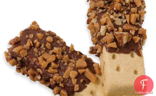 Chocolate-Toffee Shortbread Fingers