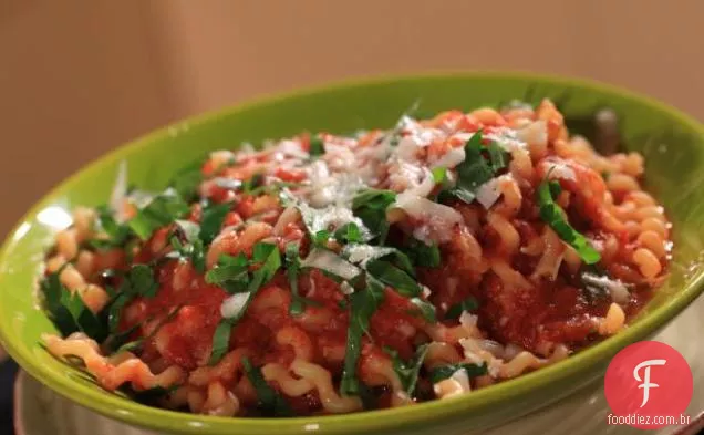 Pimenta assada e berinjela Marinara