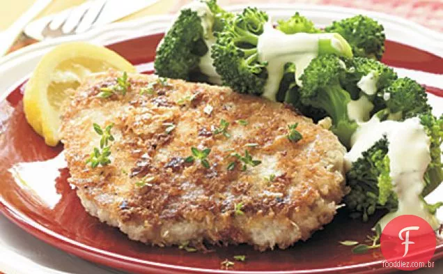 Asiago-Costeletas De Porco Com Crosta