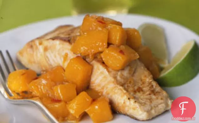 Mared Mahimahi com sabor de manga quente e azedo