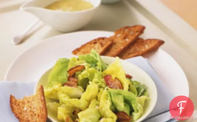 Salada de Bacon e alface