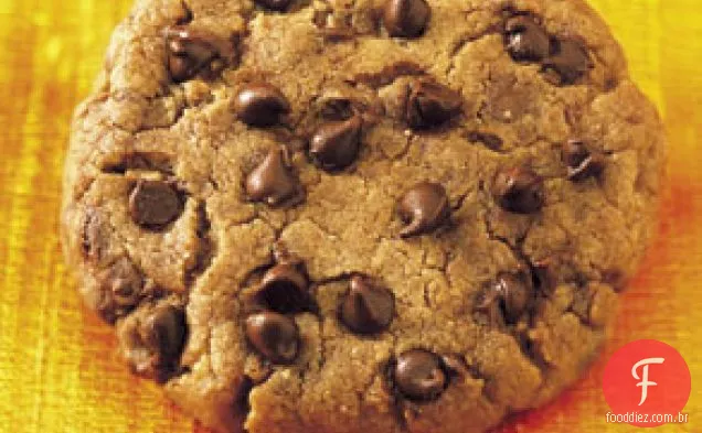 Biscoitos de manteiga de avelã com mini gotas de Chocolate