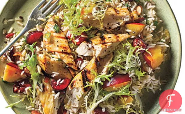 Frango Com Frutas De Pedra-Salada De Arroz