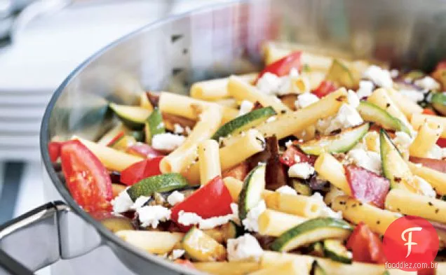 Torrado-vegetal e Feta Ziti