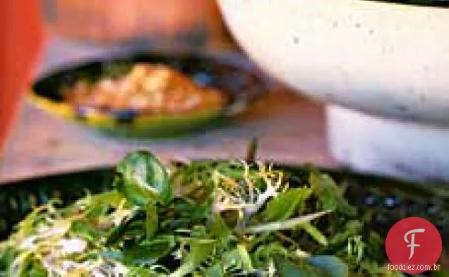 Frisée, agrião e Salada De Hortelã