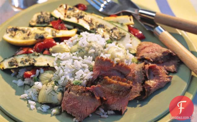 Legumes Grelhados Com Pesto