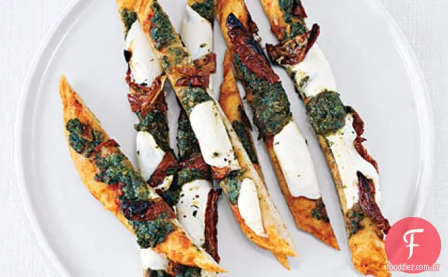 Aperitivos De Pizza Swizzle-Stick