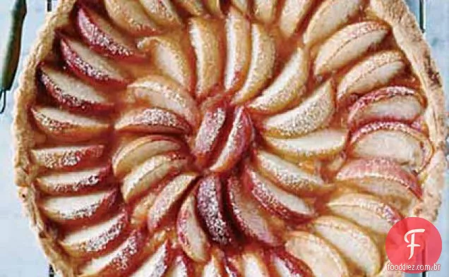 Torta De Pêssego Branco