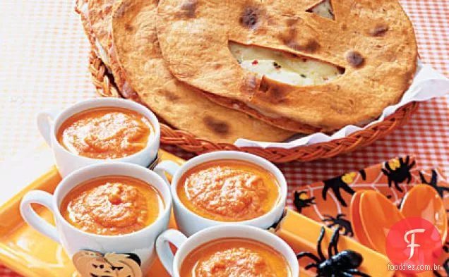 Jack-O ' - lantern Quesadillas