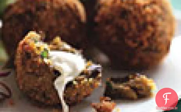 Bolinhos crocantes de berinjela com Mussarela defumada