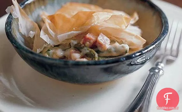 Cheddar-Aspargos Potpie