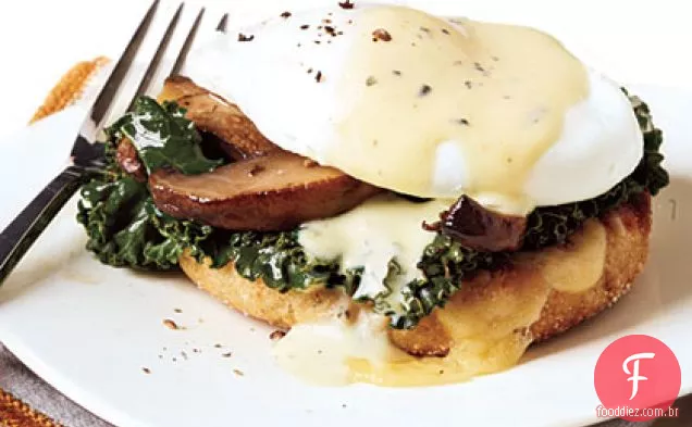 Benedicts vegetarianos com tomilho Sabayon