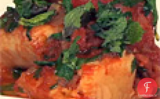 Bacalhau salgado com tomate e alcaparras (Baccalà alla Vesuviana)