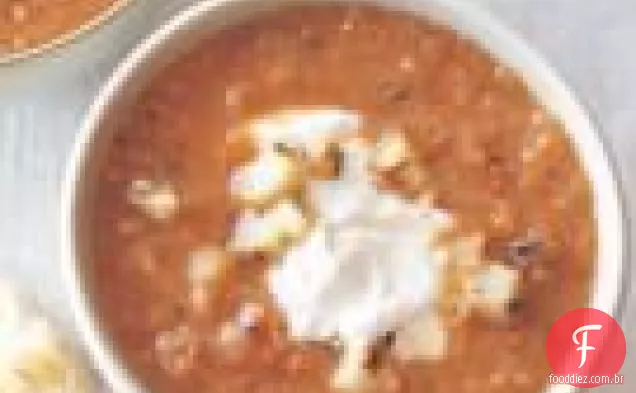 Sopa De Berinjela Carbonizada Com Cominho E Iogurte Grego