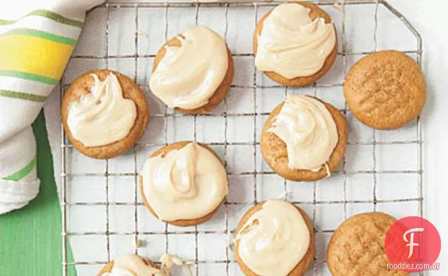 Biscoitos de melaço com esmalte de Manteiga De Amendoim