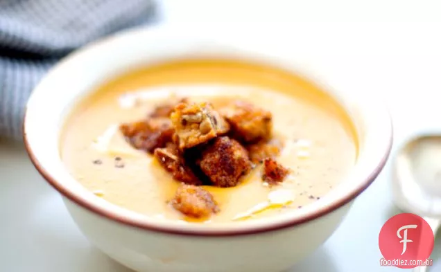 Sopa De Abóbora Butternut Assada