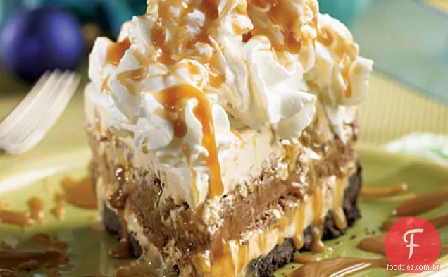 Mile - High Turtle Ice Cream Pie