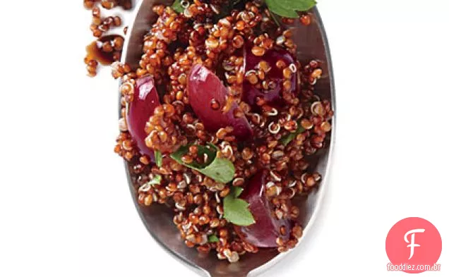Quinoa balsâmica e uva