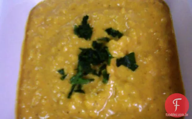Sopa Cremosa De Abóbora Com Curry