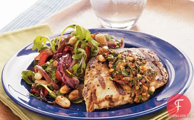 Peito De Frango Com Tomate Seco Ao Sol Grelhado