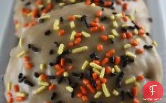 Biscoitos De Abóbora Com Cobertura De Caramelo
