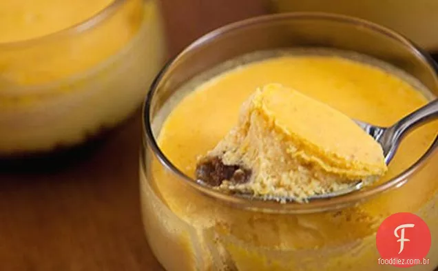 Cheesecake de abóbora em uma jarra
