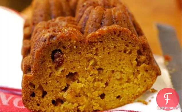 Pão Rápido De Cranberry De Abóbora
