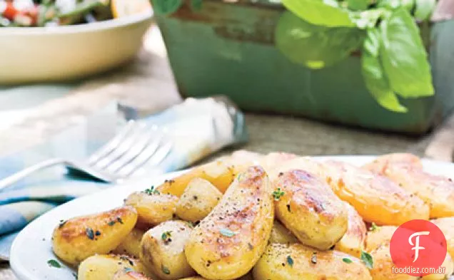 Batatas Assadas Com Limão No Estilo Da Igreja