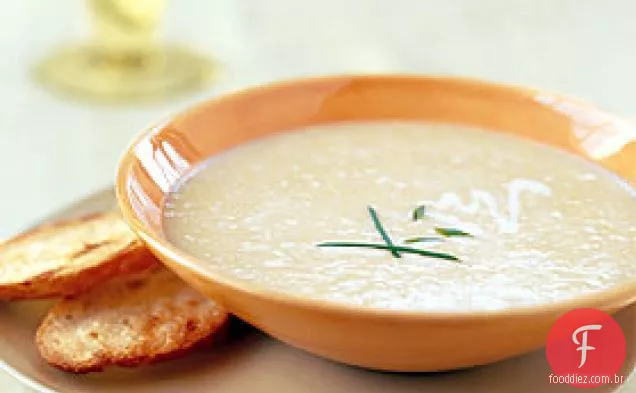 Sopa refrigerada de milho e leitelho