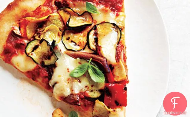 Pizza Vegetal Grelhada Verão