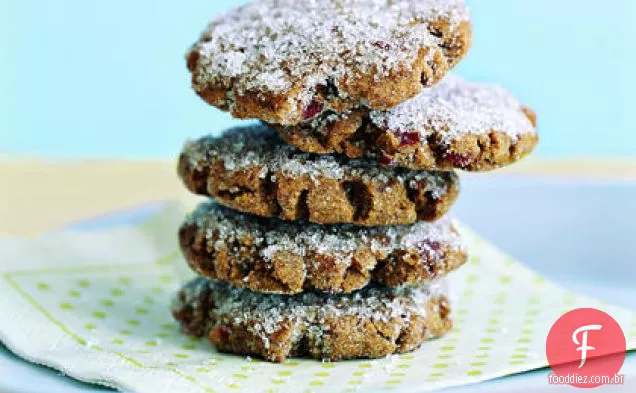Biscoitos De Gengibre Cranberry