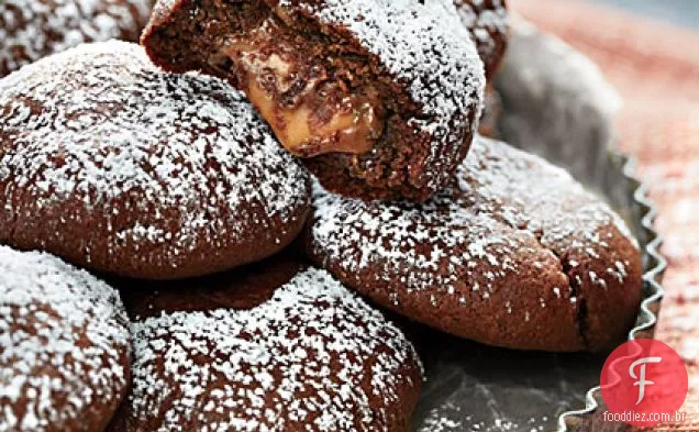Chocolate Crinkle Doces Surpresa Cookies