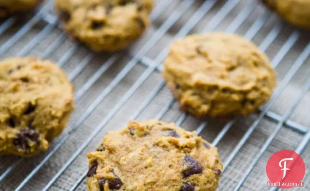 Biscoitos De Abóbora De Chocolate Escuro