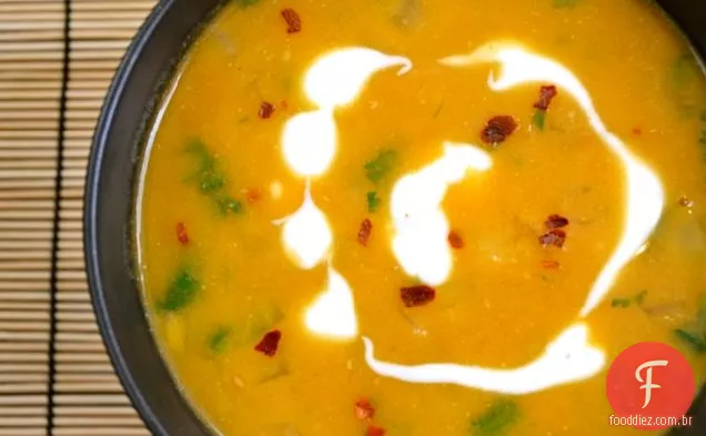 Sopa Picante De Coco E Abóbora