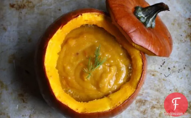 Sopa de abóbora alemã (Kurbissuppe)