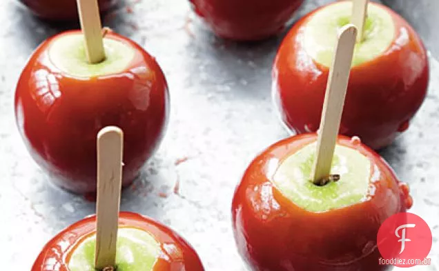 Maçãs Vermelhas Brilhantes Dos Doces