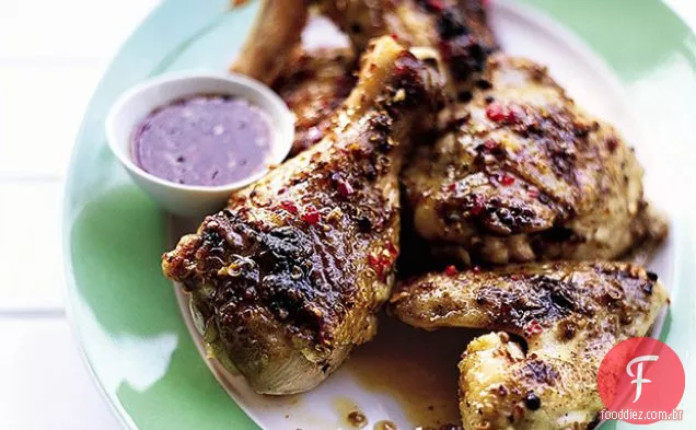 Tequila-frango envidraçado com Jalapeño