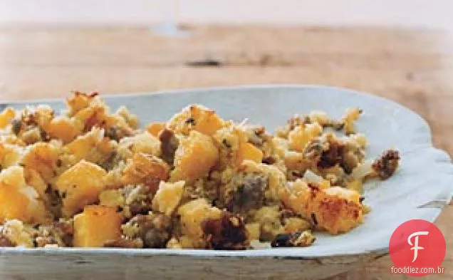 Polenta e Salsicha recheio