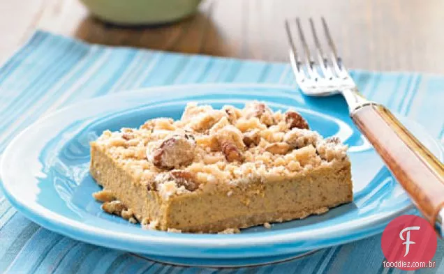 Barras De Cheesecake De Abóbora