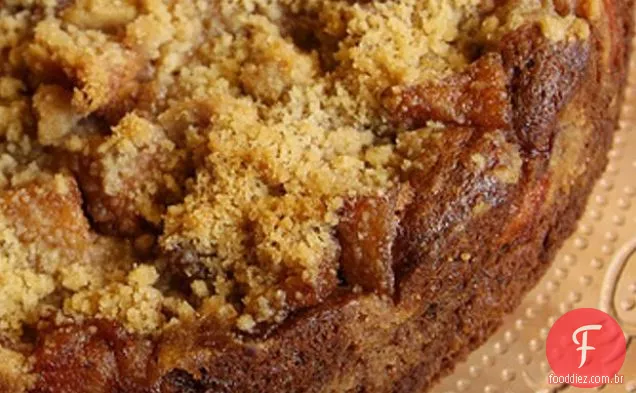 Bolo de abóbora com cobertura de maçã Streusel