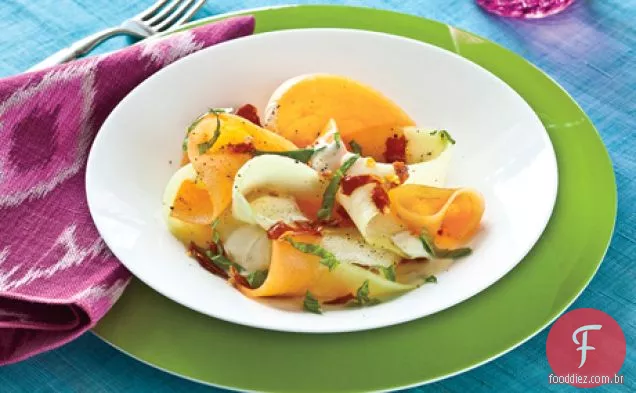 Melada, melão e salada Prosciutto