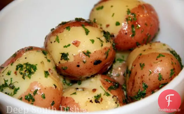 Manteiga Cozida No Vapor Batatas Novas