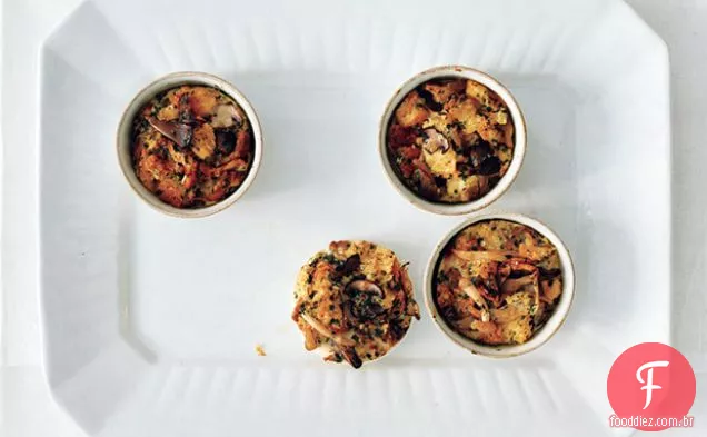 Pudim De Pão De Cogumelo Selvagem