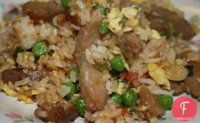 Arroz frito passo a passo