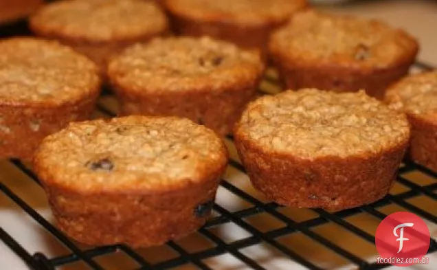Muffins de aveia com maçã e especiarias