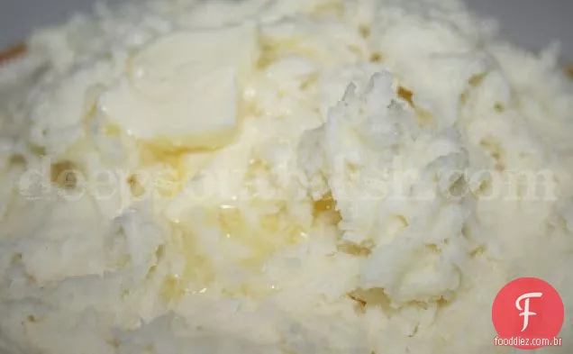 Purê de batatas com cream Cheese