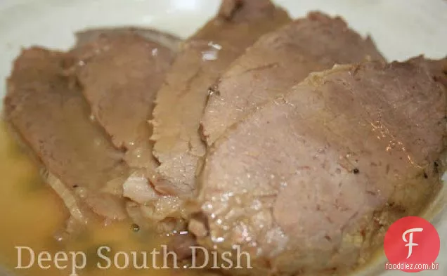 Carne assada no forno olho de assado redondo