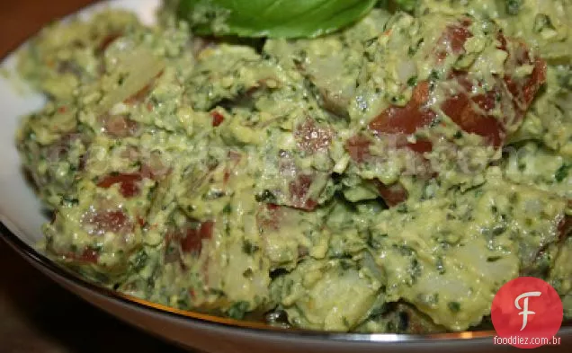 Salada De Batata Pesto Cremosa