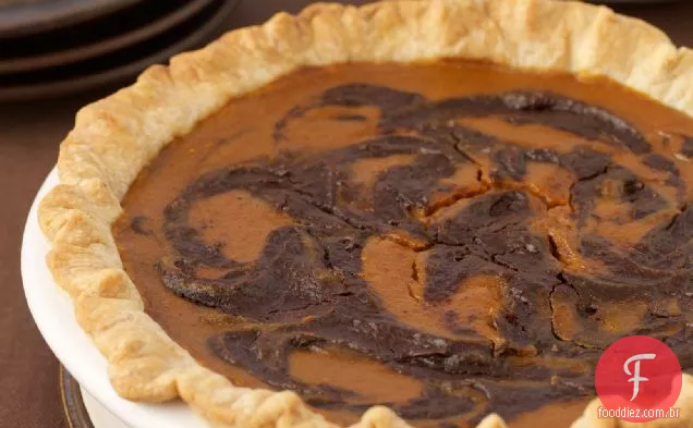 Torta De Abóbora Rodopiada Com Chocolate