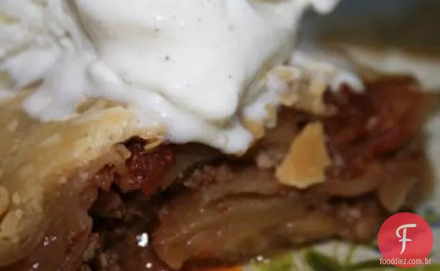 Torta de maçã e noz